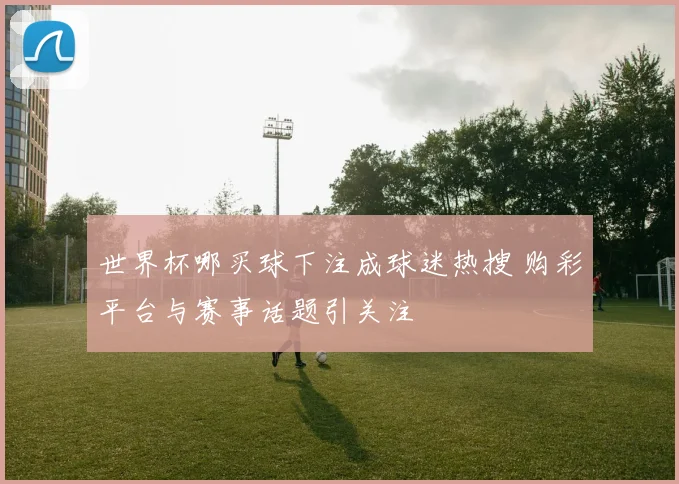 世界杯哪买球下注成球迷热搜 购彩平台与赛事话题引关注